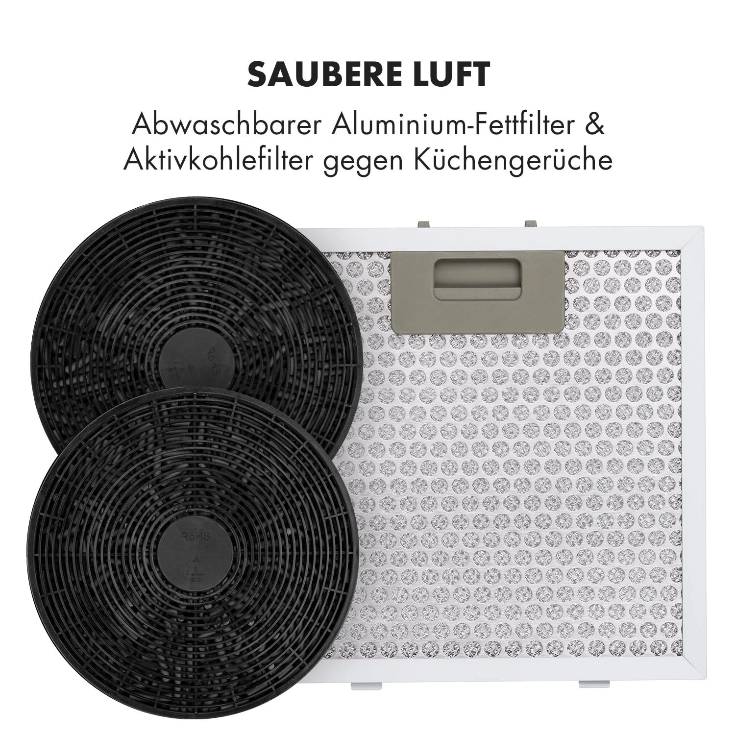 Barett Inselabzugshaube Ø35cm Umluft 558 M³/h LED Aktivkohlefilter 5 Barett Inselabzugshaube Ø35cm Umluft 558 M³/h LED Aktivkohlefilter – Bild 5