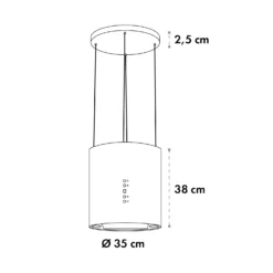 Barett Inselabzugshaube Ø35cm Umluft 558 M³/h LED Aktivkohlefilter 18 Barett Inselabzugshaube Ø35cm Umluft 558 M³/h LED Aktivkohlefilter -Haushaltsgerätegeschäft 10032303 yy 0009 logo