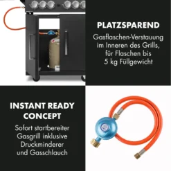 Tomahawk 4.2 SBG Gasgrill 6 Brenner 20,7 KW 64x42cm Grill Edelstahl -Haushaltsgerätegeschäft 10032308 de 0009 logo