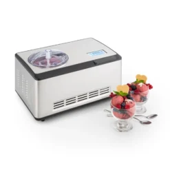 Haushaltsgerätegeschäft 26 Dolce Bacio Eiscremebereiter Kompressor 2l LCD-Display Touch Edelstahl