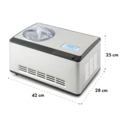 Dolce Bacio Eiscremebereiter Kompressor 2l LCD-Display Touch Edelstahl -Haushaltsgerätegeschäft 10032322 yy 0010 logo Klarstein Dolce Bacio Eiscremebereiter Edelstahl