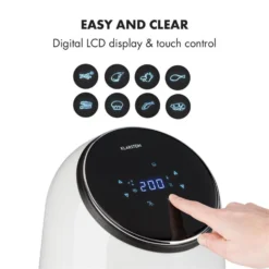 AirVital Heißluftfritteuse 1300W 2,5l CeraPlus-Antihaft Touch Weiß 13 AirVital Heißluftfritteuse 1300W 2,5l CeraPlus-Antihaft Touch Weiß -Haushaltsgerätegeschäft 10032331 yy 0005 logo Klarstein AirVital Heissluftfritteuse 1300W weiss