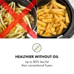 AirVital Heißluftfritteuse 1300W 2,5l CeraPlus-Antihaft Touch Weiß 15 AirVital Heißluftfritteuse 1300W 2,5l CeraPlus-Antihaft Touch Weiß -Haushaltsgerätegeschäft 10032331 yy 0007 logo Klarstein AirVital Heissluftfritteuse 1300W weiss reedit