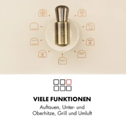Victoria Einbaubackofen Retro-Design 9 Funktionen 50-250°C Elfenbein 13 Victoria Einbaubackofen Retro-Design 9 Funktionen 50-250°C Elfenbein -Haushaltsgerätegeschäft 10032485 de 0004 logo