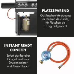Highgrade 4 IB Gasgrill 6 Brenner 19,8 KW 71x46cm Grill Edelstahl -Haushaltsgerätegeschäft 10032580 de 0008 logo