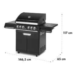 Highgrade 4 IB Gasgrill 6 Brenner 19,8 KW 71x46cm Grill Edelstahl -Haushaltsgerätegeschäft 10032580 yy 0011 logo