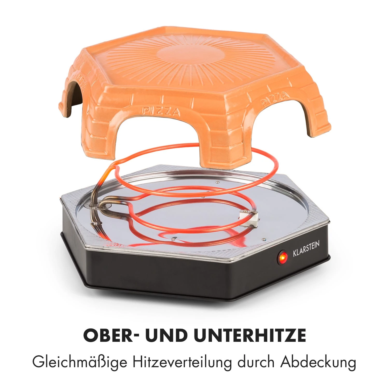 Capricciosa Pizzaofen 1500W Abdeckung Aus Terracotta Warmhaltefunktion 7 Capricciosa Pizzaofen 1500W Abdeckung Aus Terracotta Warmhaltefunktion – Bild 7