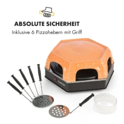 Capricciosa Pizzaofen 1500W Abdeckung Aus Terracotta Warmhaltefunktion 16 Capricciosa Pizzaofen 1500W Abdeckung Aus Terracotta Warmhaltefunktion -Haushaltsgerätegeschäft 10032597 de 0008 logo