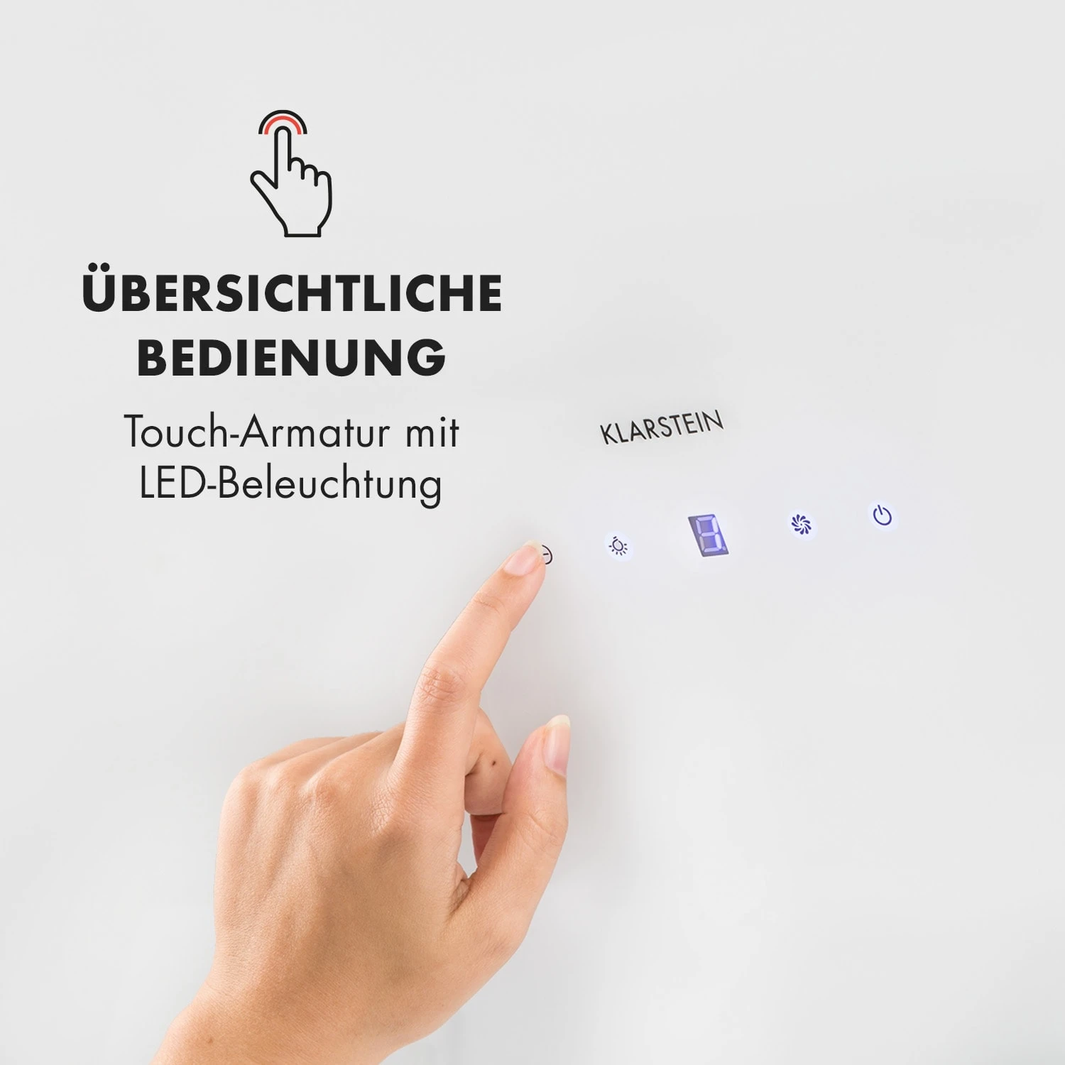 Annabelle 60 Dunstabzugshaube Glas 595 M³/h Touch-Armatur Weiß 3 Annabelle 60 Dunstabzugshaube Glas 595 M³/h Touch-Armatur Weiß – Bild 3