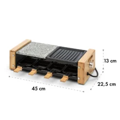 Chateaubriand Nuovo Raclette 1200W Aluminium / Stein 8 Personen Holz -Haushaltsgerätegeschäft 10032729 yy 0007 logo