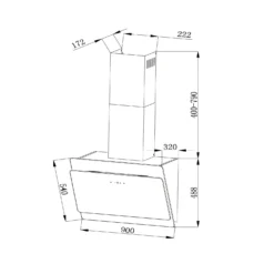 Aurica 90 Dunstabzugshaube, 90 Cm, Wandanbau, 165 W, Schwarz 18 Aurica 90 Dunstabzugshaube, 90 Cm, Wandanbau, 165 W, Schwarz -Haushaltsgerätegeschäft 10032766 yy 0009 logo