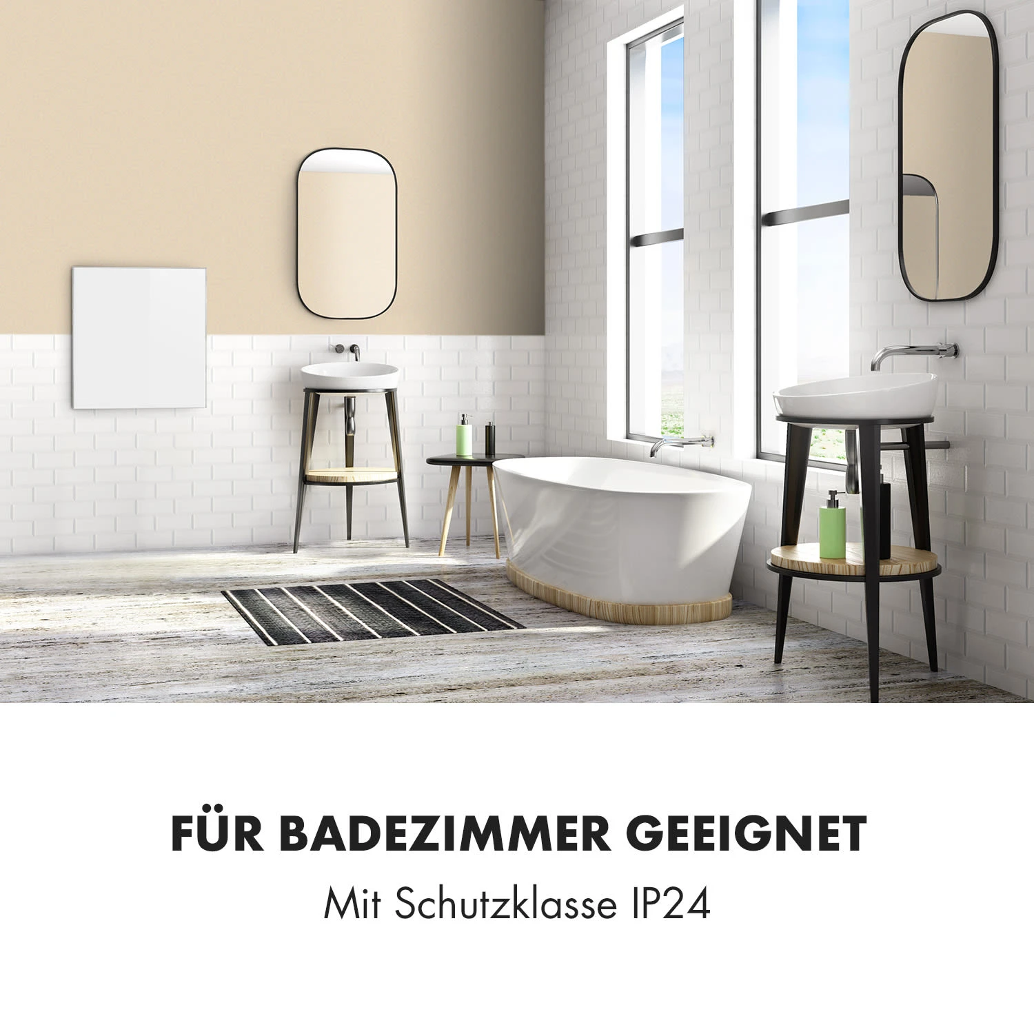 Wonderwall Smart Infrarotheizung 60x60cm App 360W Wochentimer IP24 6 Wonderwall Smart Infrarotheizung 60x60cm App 360W Wochentimer IP24 – Bild 6