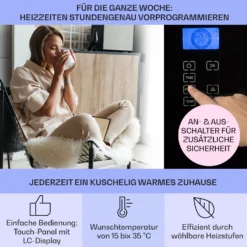 Norderney Konvektions-Heizgerät Thermostat Timer 1000W 20m² 10 Norderney Konvektions-Heizgerät Thermostat Timer 1000W 20m² -Haushaltsgerätegeschäft 10032787 de 0003 usp