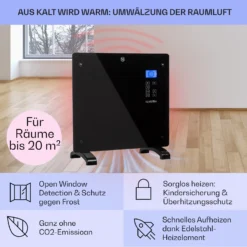 Norderney Konvektions-Heizgerät Thermostat Timer 1000W 20m² 11 Norderney Konvektions-Heizgerät Thermostat Timer 1000W 20m² -Haushaltsgerätegeschäft 10032787 de 0004 usp