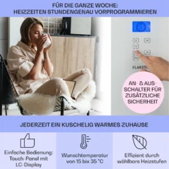 Norderney Konvektions-Heizgerät Thermostat Timer 1000W 20m² Weiß 10 Norderney Konvektions-Heizgerät Thermostat Timer 1000W 20m² Weiß -Haushaltsgerätegeschäft 10032788 de 0003 usp