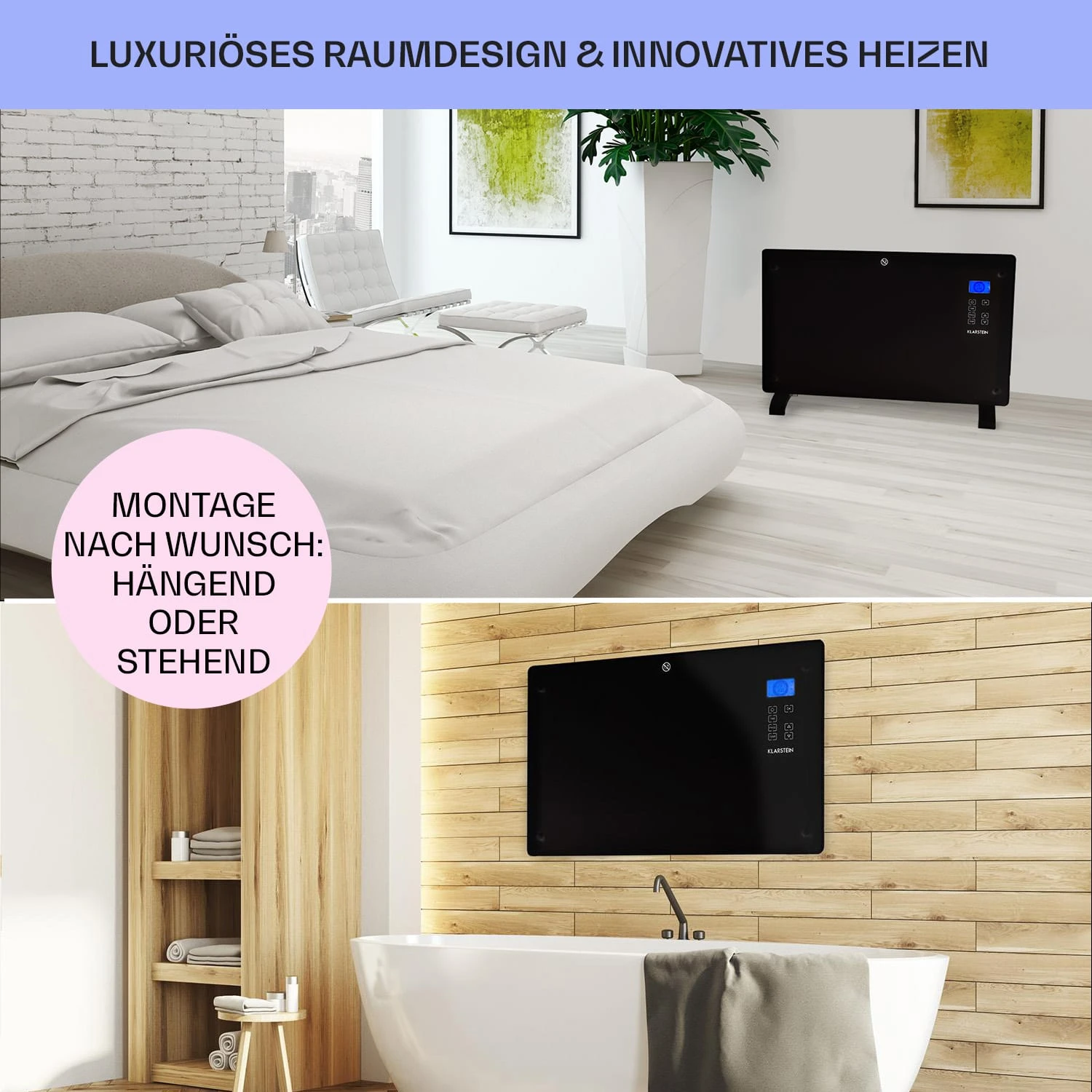 Norderney Konvektions-Heizgerät Thermostat Timer 2000W 30m² Schwarz 7 Norderney Konvektions-Heizgerät Thermostat Timer 2000W 30m² Schwarz – Bild 7