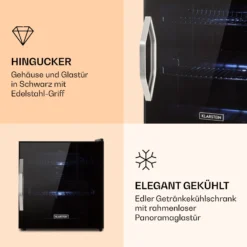 Beersafe L Onyx Kühlschrank 47 Liter 2 Böden Panoramaglastür. 9 Beersafe L Onyx Kühlschrank 47 Liter 2 Böden Panoramaglastür. -Haushaltsgerätegeschäft 10032870 de 0003 logo