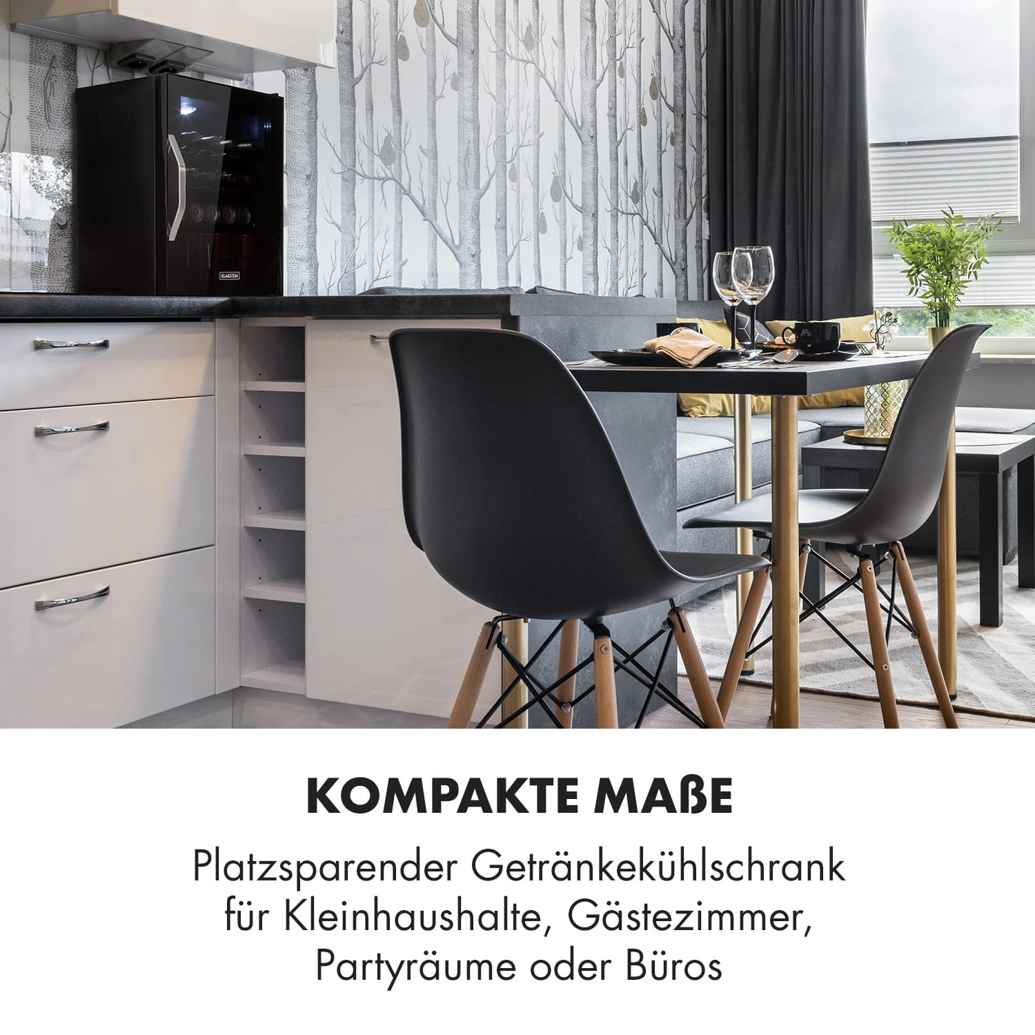 Beersafe XL Onyx Kühlschrank 60 Liter 4 Böden Panoramaglastür 2 Beersafe XL Onyx Kühlschrank 60 Liter 4 Böden Panoramaglastür – Bild 2