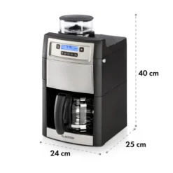 Aromatica II Kaffeemaschine, Mahlwerk, 1,25 L, Silber 19 Aromatica II Kaffeemaschine, Mahlwerk, 1,25 L, Silber -Haushaltsgerätegeschäft 10032872 yy 0011 logo Klarstein Aromatica II Kaffeemaschine silber