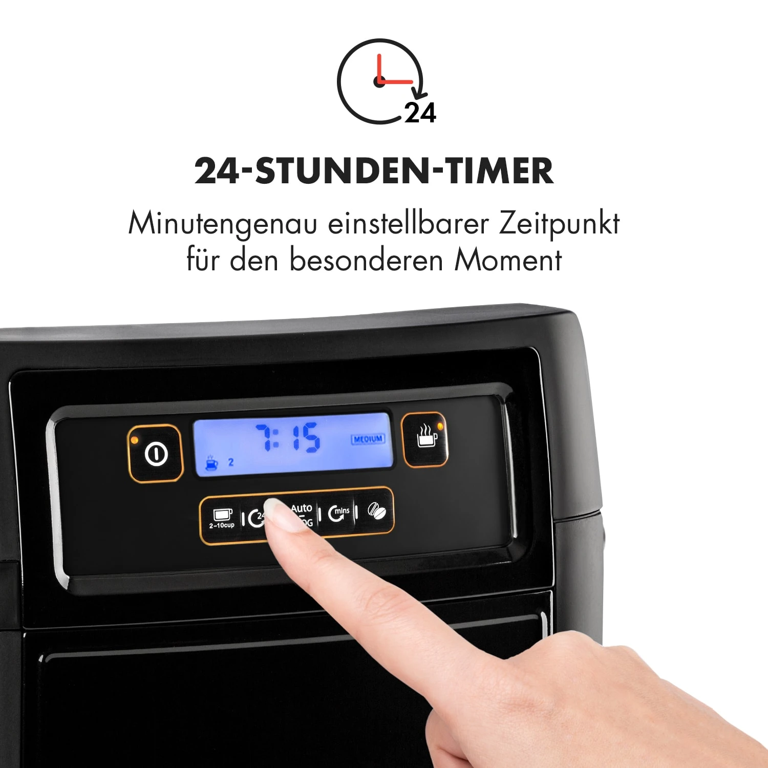 Aromatica II Set Kaffeemaschine, Mahlwerk, 1,25 L, Schwarz 5 Aromatica II Set Kaffeemaschine, Mahlwerk, 1,25 L, Schwarz – Bild 5