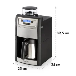 Aromatica II Thermo Kaffeemaschine, Mahlwerk, 1,25 L, Silber 21 Aromatica II Thermo Kaffeemaschine, Mahlwerk, 1,25 L, Silber -Haushaltsgerätegeschäft 10032875 yy 0011 logo Klarstein Aromatica II Thermo Kaffeemaschine silber