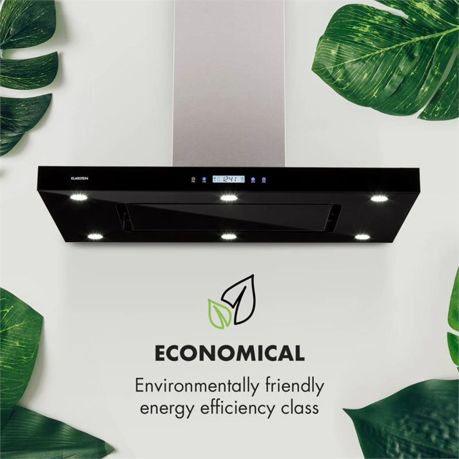 Valeria Inselabzugshaube 90cm 650m³/h Abluft Touch LED Glas Edelstahl 5 Valeria Inselabzugshaube 90cm 650m³/h Abluft Touch LED Glas Edelstahl – Bild 5