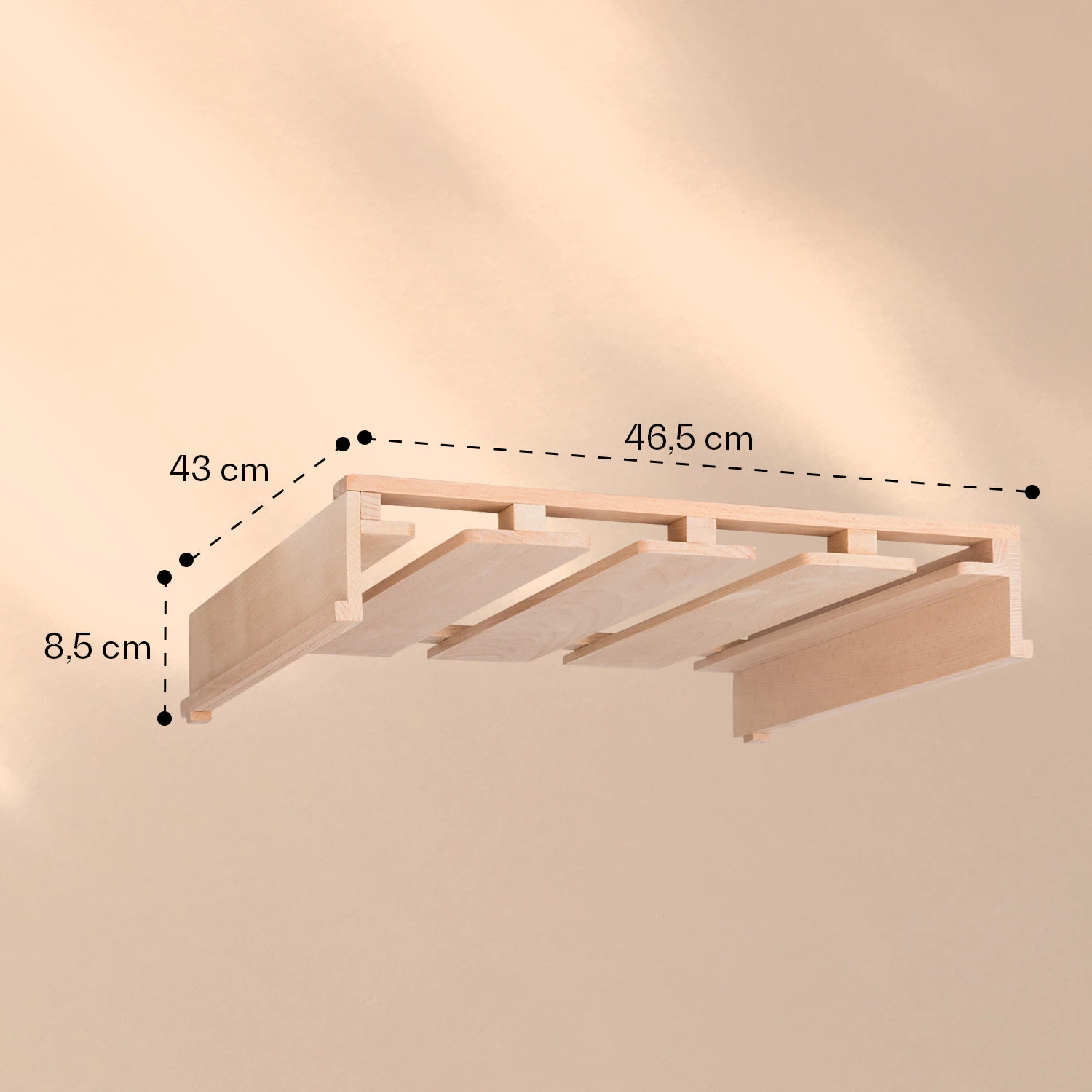 Barossa 102 Duo Weinglas-Regal Zubehör 16 Gläser 4 Schienen Echtholz 4 Barossa 102 Duo Weinglas-Regal Zubehör 16 Gläser 4 Schienen Echtholz – Bild 4