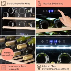 Barossa 40 Duo Weinkühlschrank 2 Zonen 41 Flaschen Glastür Touch LED 11 Barossa 40 Duo Weinkühlschrank 2 Zonen 41 Flaschen Glastür Touch LED -Haushaltsgerätegeschäft 10032924 de 0005 usp