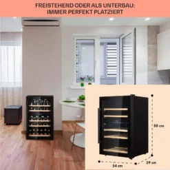 Barossa 40 Duo Weinkühlschrank 2 Zonen 41 Flaschen Glastür Touch LED 12 Barossa 40 Duo Weinkühlschrank 2 Zonen 41 Flaschen Glastür Touch LED -Haushaltsgerätegeschäft 10032924 de 0006 usp