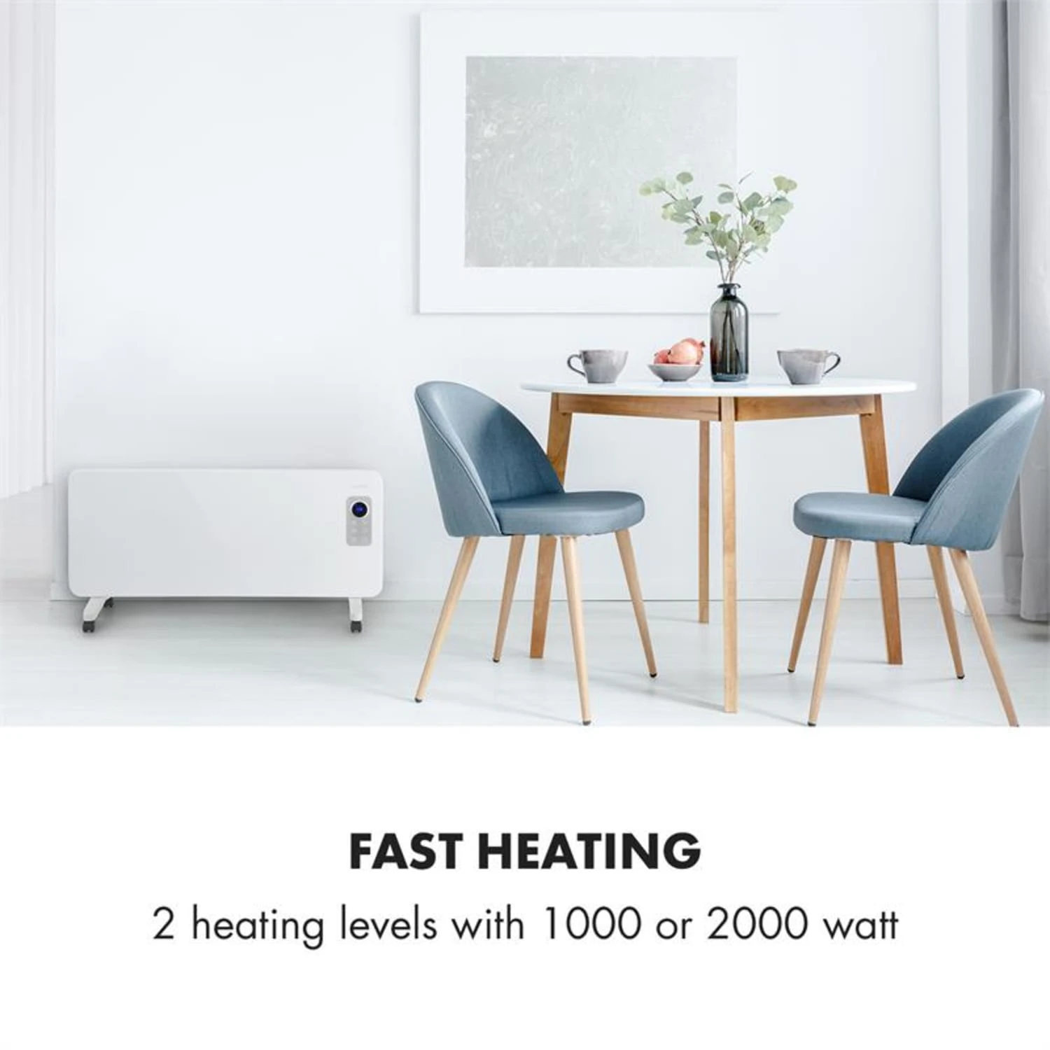 Hot Spot CV20 Konvektorheizung 2000W IP24 Fernbedienung Weiß 2 Hot Spot CV20 Konvektorheizung 2000W IP24 Fernbedienung Weiß – Bild 2