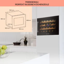 Vinsider 24 Built-In Uno Onyx Einbau-Weinkühlschrank 24 Flaschen 57 L 12 Vinsider 24 Built-In Uno Onyx Einbau-Weinkühlschrank 24 Flaschen 57 L -Haushaltsgerätegeschäft 10032965 de 0005 usp