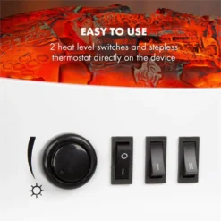 Meran Elektrischer Kamin 950/1850W 2-stufige Heizung Gusseisen-Stil 11 Meran Elektrischer Kamin 950/1850W 2-stufige Heizung Gusseisen-Stil -Haushaltsgerätegeschäft 10032974 yy 0004 logo Klarstein Meran Elektrischer Kamin weiss