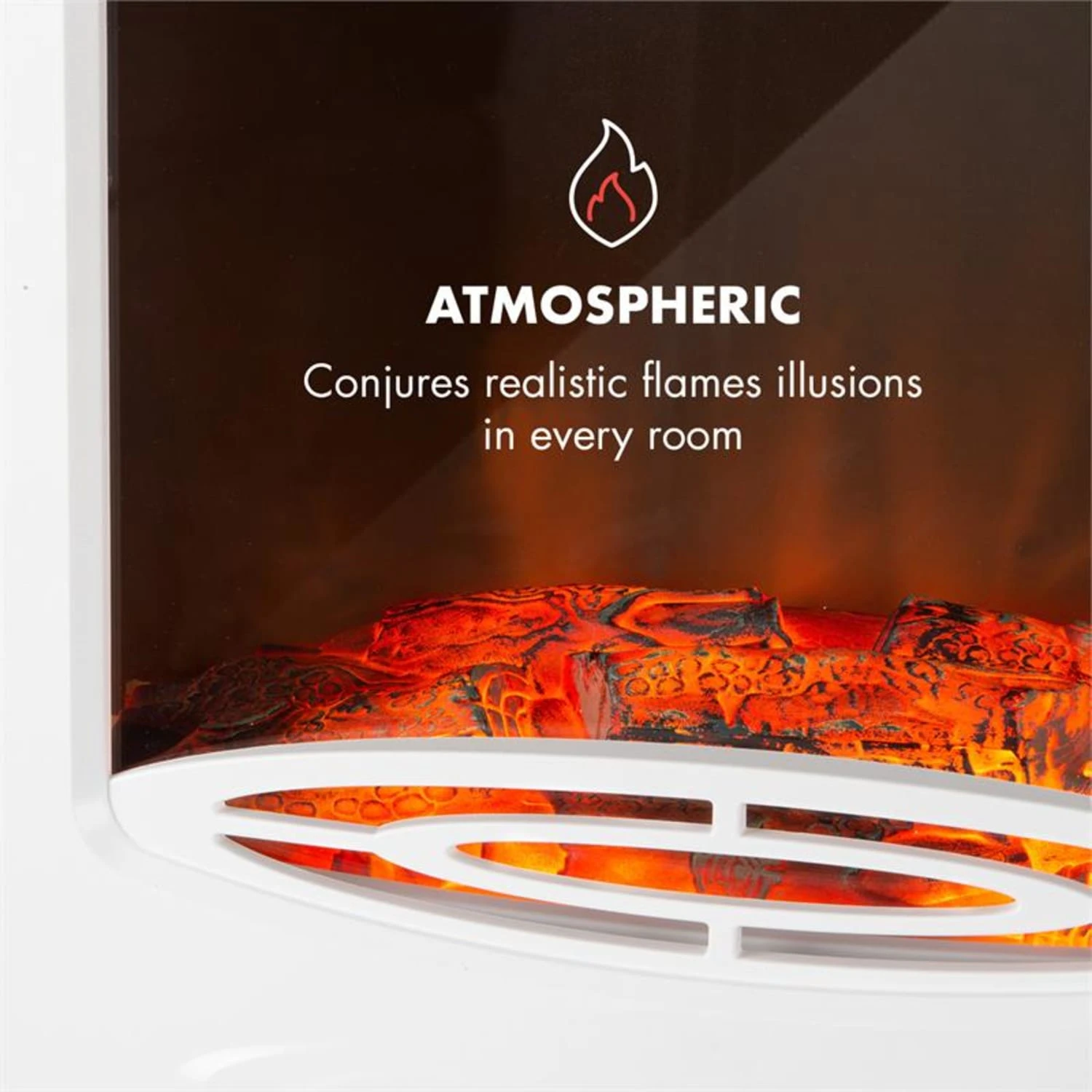 Meran Elektrischer Kamin 950/1850W 2-stufige Heizung Gusseisen-Stil 5 Meran Elektrischer Kamin 950/1850W 2-stufige Heizung Gusseisen-Stil – Bild 5