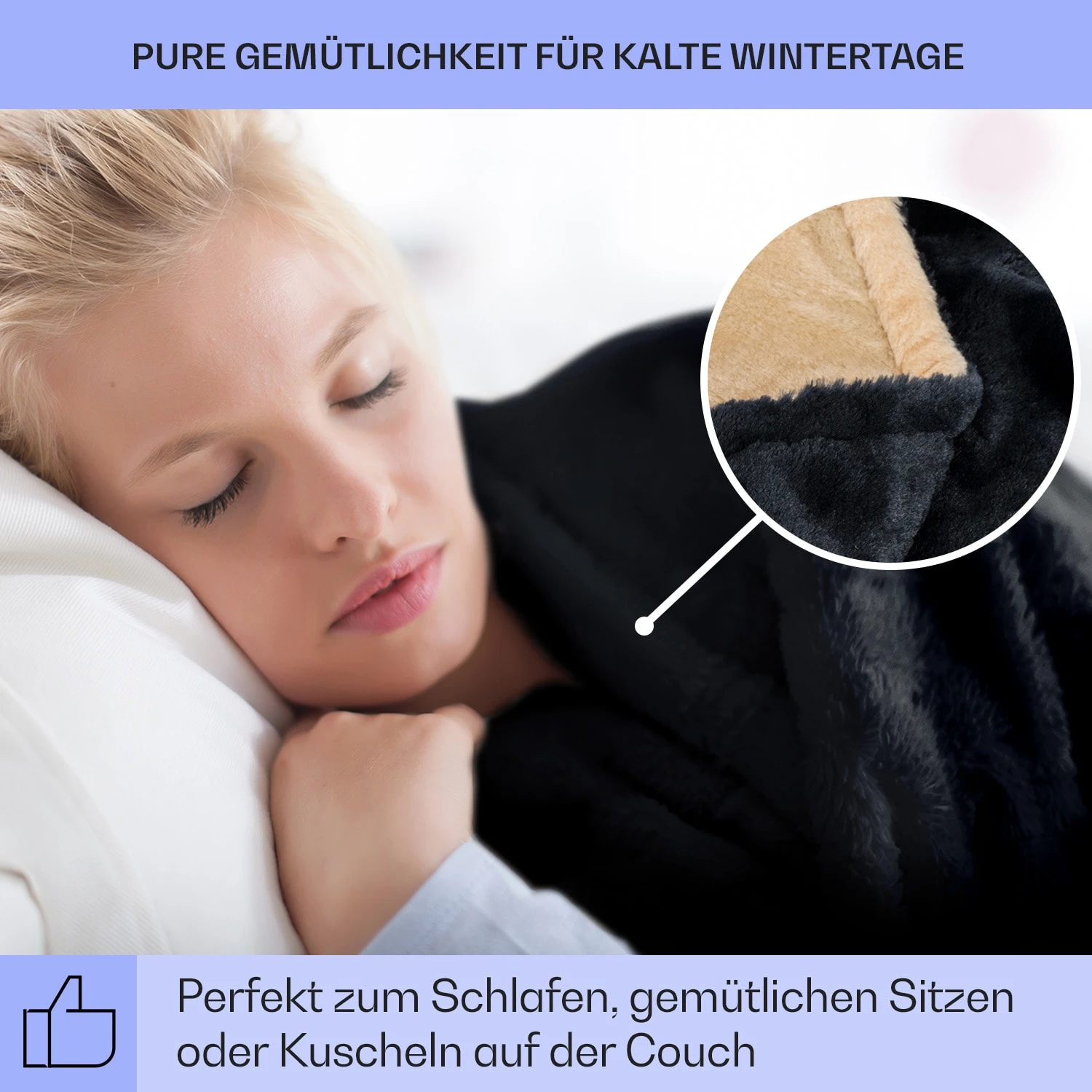 Dr. Watson SuperSoft Heizdecke 120 W 180 X 130 Cm Teddy-Plüsch 4 Dr. Watson SuperSoft Heizdecke 120 W 180 X 130 Cm Teddy-Plüsch – Bild 4