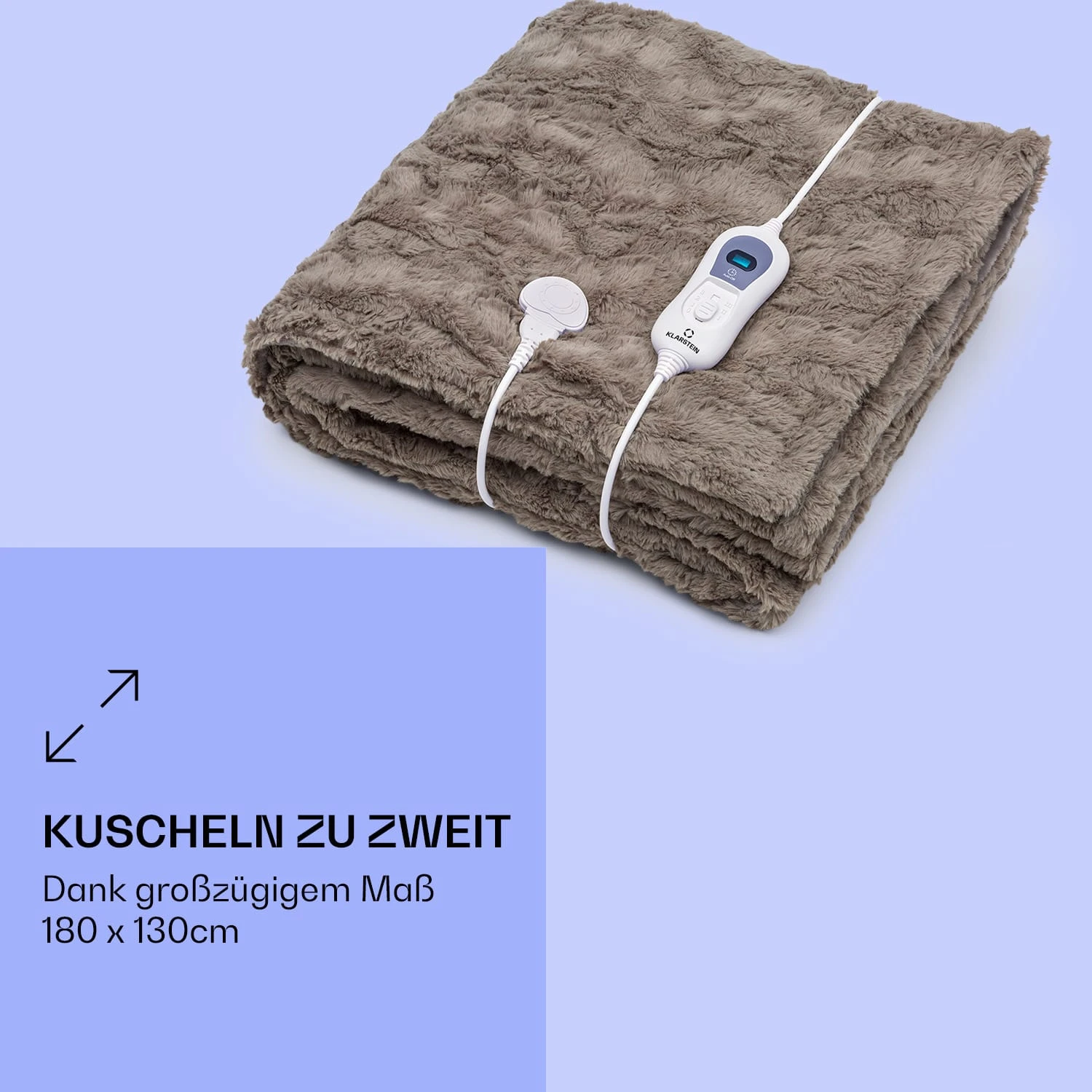 Dr. Watson Comfort & Style Heizdecke 120W 180x130cm Faux Fur 5 Dr. Watson Comfort & Style Heizdecke 120W 180x130cm Faux Fur – Bild 5