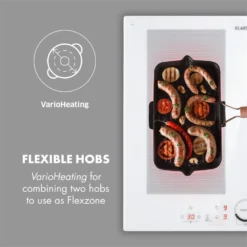 Delicatessa 60 Induktionskochfeld 4 Zonen 7000W Timer Weiß 13 Delicatessa 60 Induktionskochfeld 4 Zonen 7000W Timer Weiß -Haushaltsgerätegeschäft 10033027 yy 0003 logo Klarstein Delicatessa 60 Induktionskochfeld weiss