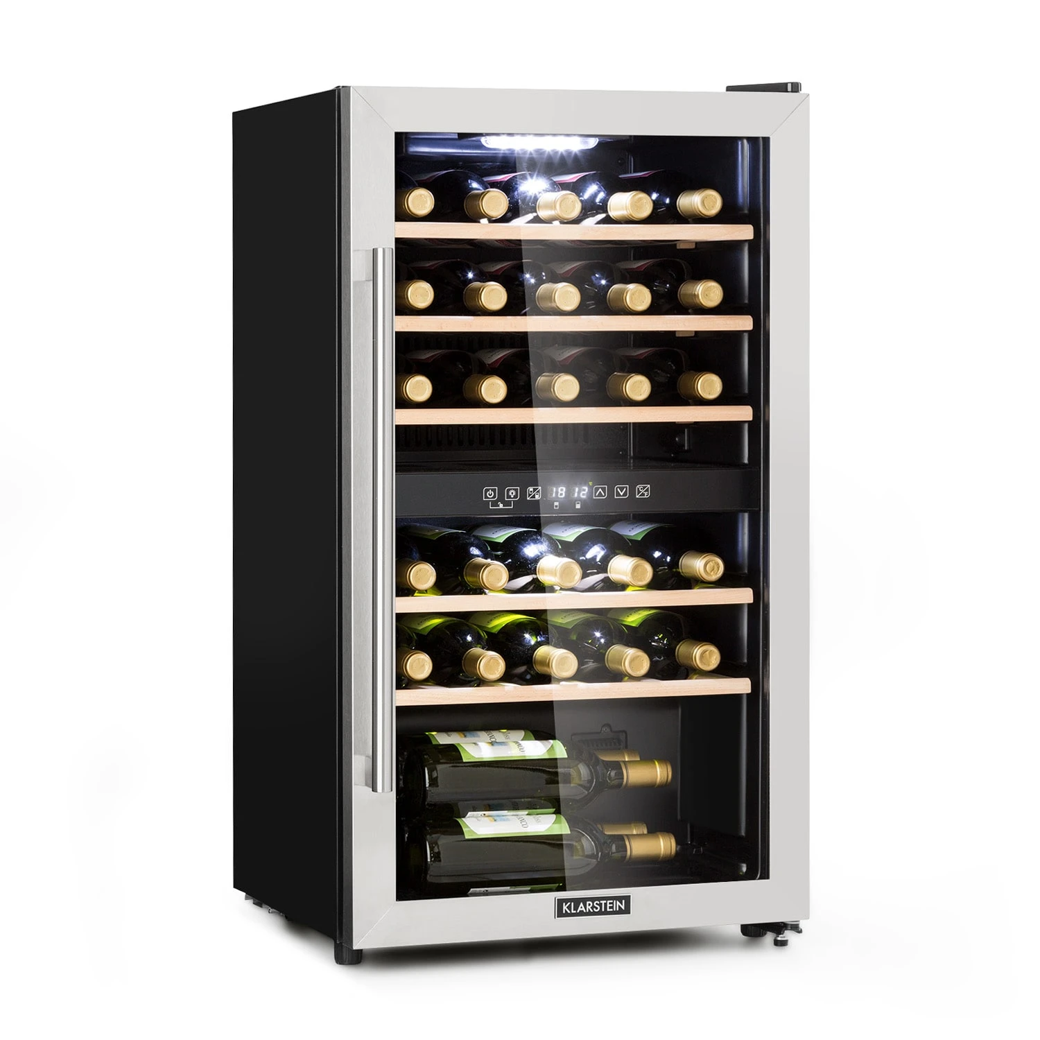 Vinamour 29 Duo Weinkühlschrank 2 Zonen 80L/29 Flaschen 5-22°C Touch 1 Vinamour 29 Duo Weinkühlschrank 2 Zonen 80L/29 Flaschen 5-22°C Touch