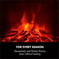 Vienna Elektrischer Eckkamin 1900W Wochentimer Fernbedienung 13 Vienna Elektrischer Eckkamin 1900W Wochentimer Fernbedienung -Haushaltsgerätegeschäft 10033112 yy 0007 logo Electric Fireplace With log LED flame