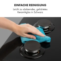 Ignito 4 Zonen Gaskochfeld 4-flammig Sabaf-Brenner Glaskeramik Schwarz -Haushaltsgerätegeschäft 10033132 de 0008 logo