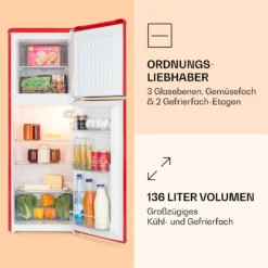 Audrey Kühl- & Gefrierkombination 97l/39l Retro-Look 2 Böden 10 Audrey Kühl- & Gefrierkombination 97l/39l Retro-Look 2 Böden -Haushaltsgerätegeschäft 10033193 de 0003 logo