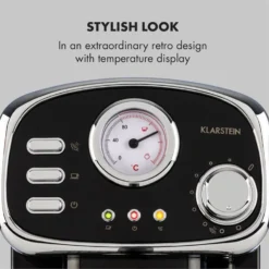 Espressionata Gusto Espressomaschine 1100W 15 Bar Druck Schwarz 11 Espressionata Gusto Espressomaschine 1100W 15 Bar Druck Schwarz -Haushaltsgerätegeschäft 10033209 yy 0003 logo Klarstein Espressionata Gusto Espressomaschine