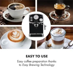 Espressionata Gusto Espressomaschine 1100W 15 Bar Druck Schwarz 12 Espressionata Gusto Espressomaschine 1100W 15 Bar Druck Schwarz -Haushaltsgerätegeschäft 10033209 yy 0004 logo Klarstein Espressionata Gusto Espressomaschine