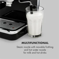 Espressionata Gusto Espressomaschine 1100W 15 Bar Druck Schwarz 15 Espressionata Gusto Espressomaschine 1100W 15 Bar Druck Schwarz -Haushaltsgerätegeschäft 10033209 yy 0007 logo Klarstein Espressionata Gusto Espressomaschine