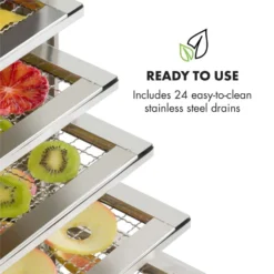 Master Jerky 24 Dörrautomat 5850W 40-90 °C 15h-Timer Edelstahl Silber 11 Master Jerky 24 Dörrautomat 5850W 40-90 °C 15h-Timer Edelstahl Silber -Haushaltsgerätegeschäft 10033214 yy 0004 logo Klarstein Master Jerky 24 Doerrautomat silber