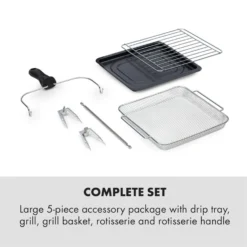 AeroVital Cube Heißluftfritteuse 1600W 12l Timer 16 Programme Schwarz 14 AeroVital Cube Heißluftfritteuse 1600W 12l Timer 16 Programme Schwarz -Haushaltsgerätegeschäft 10033248 yy 0008 logo Klarstein AeroVital Cube Heissluftfritteuse schwarz reedit v3