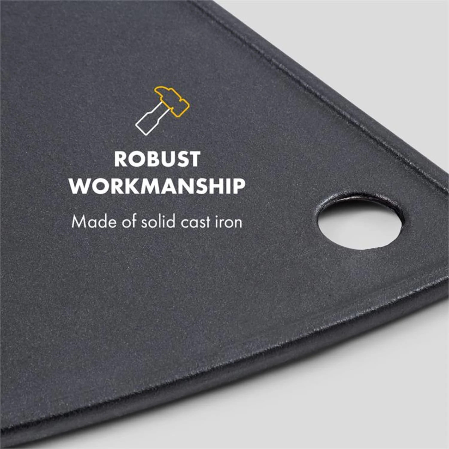 Parforce Grillplatte Glatt Zubehör Gusseisen Fettablauf Schwarz 3 Parforce Grillplatte Glatt Zubehör Gusseisen Fettablauf Schwarz – Bild 3