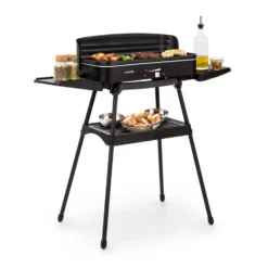 Porterhouse Elektrogrill 2200W Antihaft-Grillfläche Schwarz