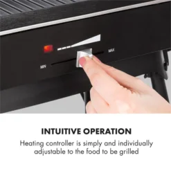 Porterhouse Elektrogrill 2200W Antihaft-Grillfläche Schwarz 15 Porterhouse Elektrogrill 2200W Antihaft-Grillfläche Schwarz -Haushaltsgerätegeschäft 10033322 yy 0007 logo Klarstein Porterhouse Elektrogrill 2200W schwarz