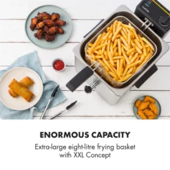 Family Fry Fritteuse 3000W Oil Drain Technology Edelstahl Silber 11 Family Fry Fritteuse 3000W Oil Drain Technology Edelstahl Silber -Haushaltsgerätegeschäft 10033342 yy 0003 logo Klarstein Family Fry Fritteuse 3000W silber