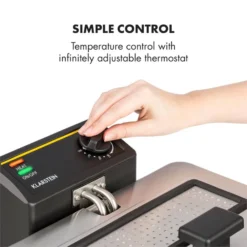 Family Fry Fritteuse 3000W Oil Drain Technology Edelstahl Silber 12 Family Fry Fritteuse 3000W Oil Drain Technology Edelstahl Silber -Haushaltsgerätegeschäft 10033342 yy 0004 logo Klarstein Family Fry Fritteuse 3000W silber